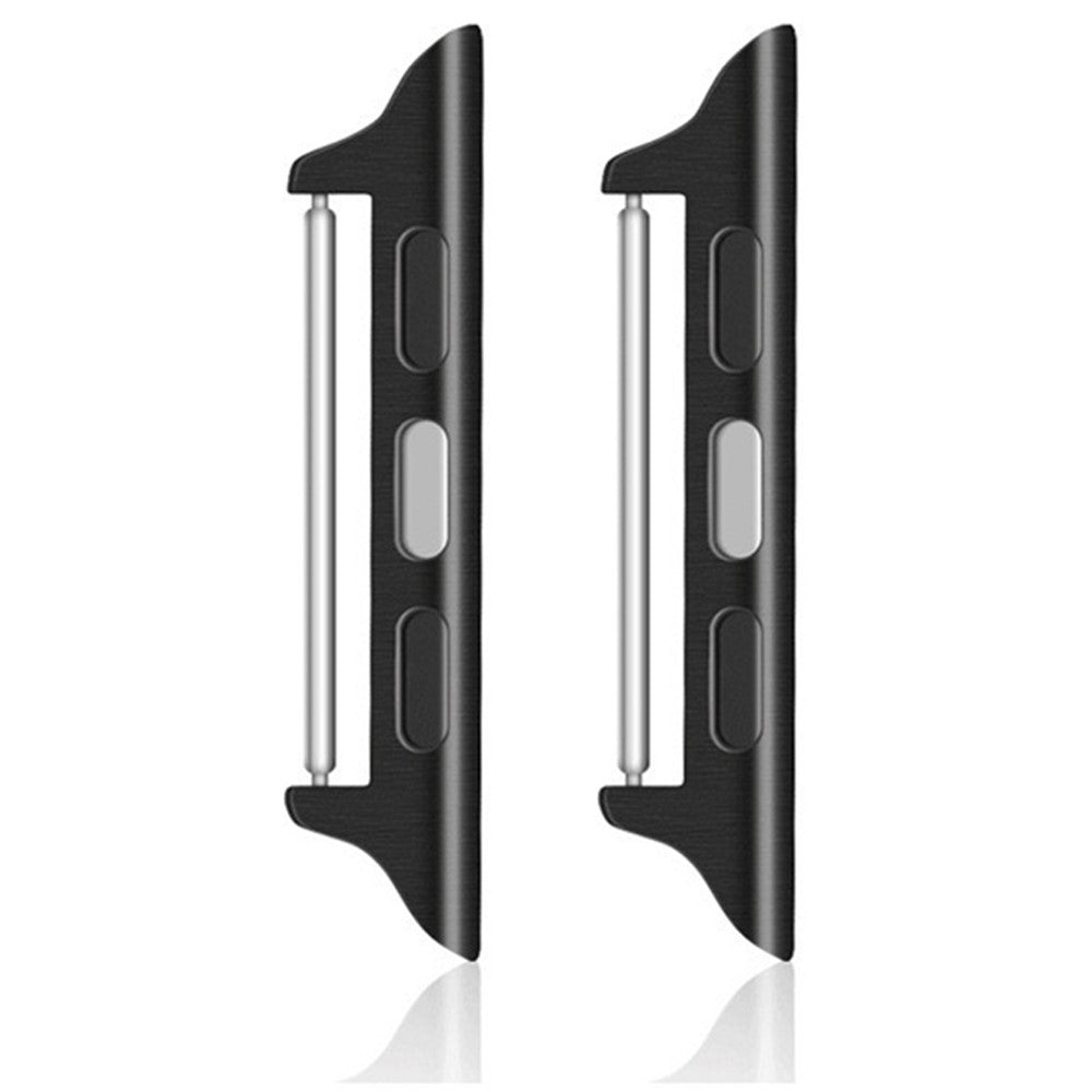 1 par adapter i rostfritt stål för Apple Watch-serien 9 8 7 41 mm / 6 5 4 SE (2023) SE (2022) SE 40 mm / 3 2 1 38 mm, 22 mm klockarmbandskontakt