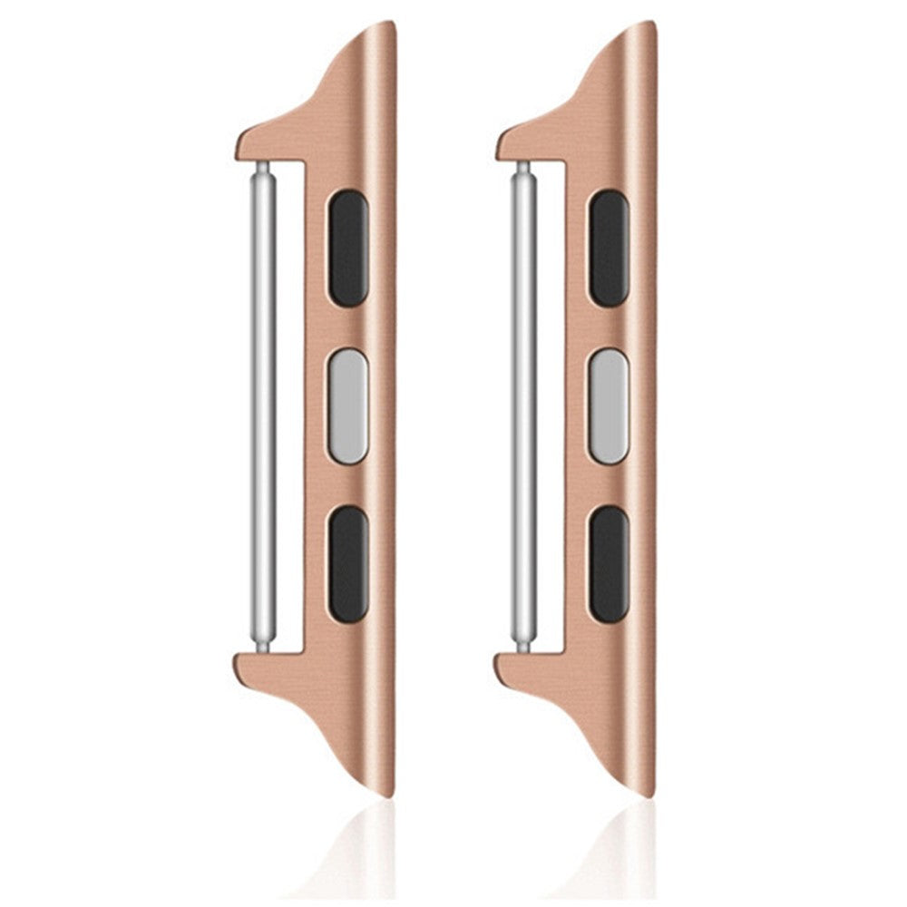 1 par adapter i rostfritt stål för Apple Watch-serien 9 8 7 41 mm / 6 5 4 SE (2023) SE (2022) SE 40 mm / 3 2 1 38 mm, 22 mm klockarmbandskontakt