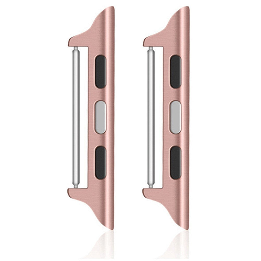 1 par adapter i rostfritt stål för Apple Watch-serien 9 8 7 41 mm / 6 5 4 SE (2023) SE (2022) SE 40 mm / 3 2 1 38 mm, 22 mm klockarmbandskontakt