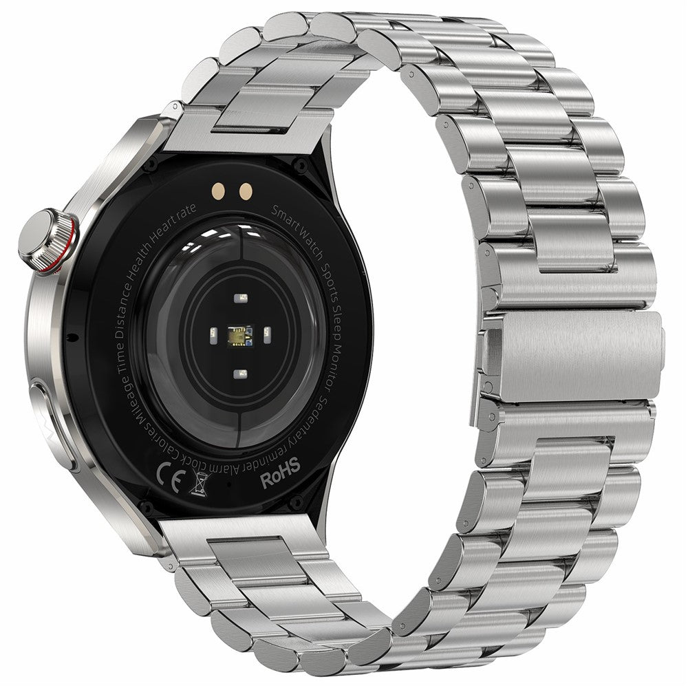 TK26 1,43-tommer AMOLED-skærm Puls Søvnmonitor Bluetooth-kompatibelt Opkald Smartwatch, Stålrem