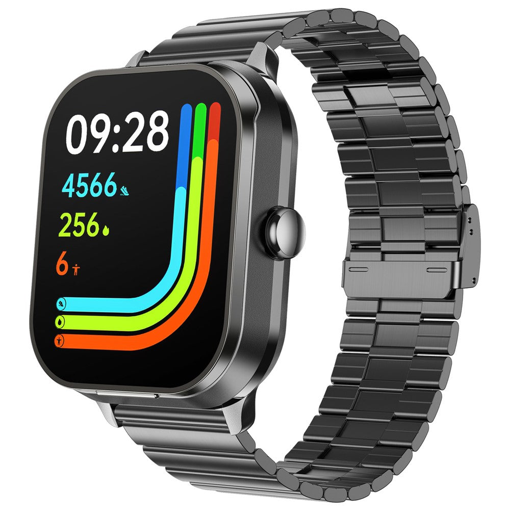 D8 Pro 2-in-1 Bluetooth-compatible TWS Earphone Health Monitoring Bluetooth-compatible Calling Smart Watch, Steel Strap