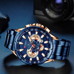 CURREN M8363 Multi-function Waterproof Men Quartz Watch Stainless Steel Strap Bussiness Style Men Wristwatch