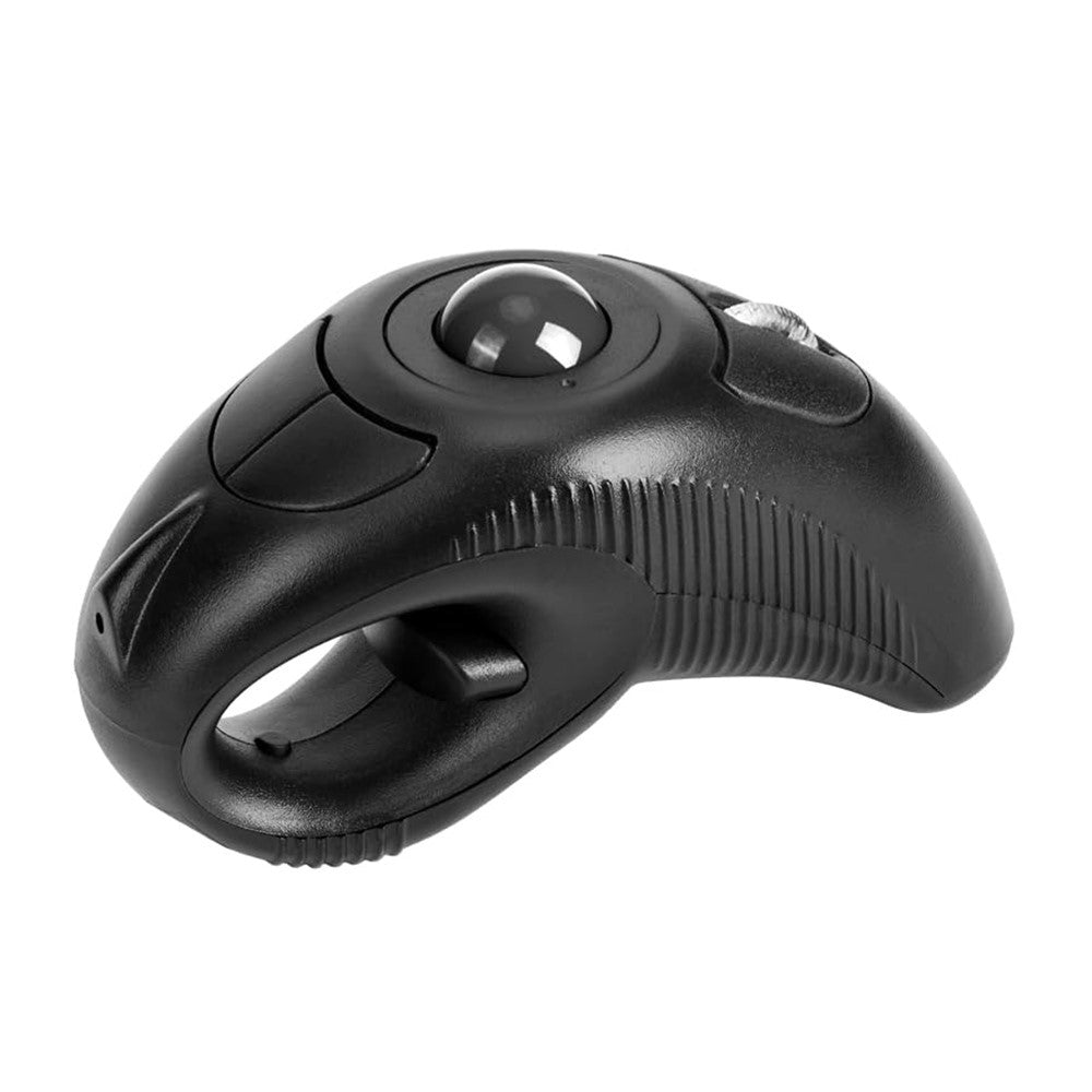 Y-10W Wireless USB Handheld Finger Trackball Mouse with Laser Pointer for Left / Right Hand (No Battery)
