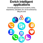 HK80 Smartklocka AMOLED Böjd Skärm Bluetooth-kompatibel Samtalshälsomonitor NFC Vattentät Fitnesstracker Klocka
