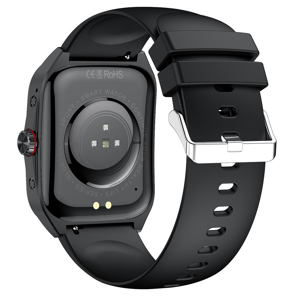 HK80 Smartklocka AMOLED Böjd Skärm Bluetooth-kompatibel Samtalshälsomonitor NFC Vattentät Fitnesstracker Klocka