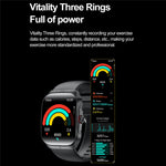 HK80 Smartklocka AMOLED Böjd Skärm Bluetooth-kompatibel Samtalshälsomonitor NFC Vattentät Fitnesstracker Klocka