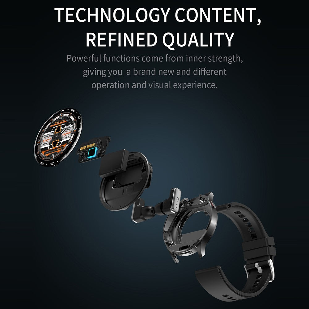 T97 2-in-1 Smart Watch with Wireless Earbuds Bluetooth-Compatible Call Health Monitoring Sports Waterproof Watch