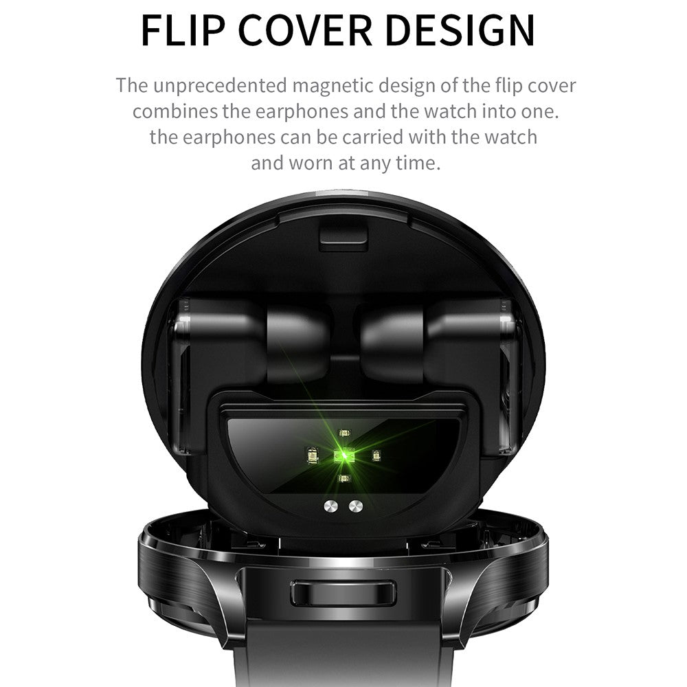 T97 2-in-1 Smart Watch with Wireless Earbuds Bluetooth-Compatible Call Health Monitoring Sports Waterproof Watch