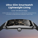 MT61 Ultratunn Smartklocka 1,96 tums AMOLED böjd skärm Bluetooth-kompatibel samtalshälsomonitor, stålarmband