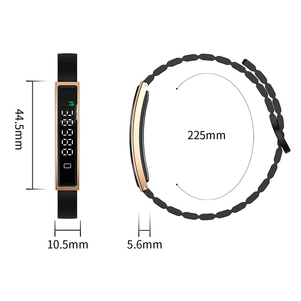 B3 Smart Bracelet Couples Step Counter Heart Rate Health Monitor Waterproof Sports Wristband with Dual Strap