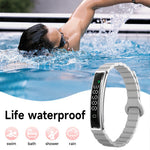 B3 Smart Bracelet Couples Step Counter Heart Rate Health Monitor Waterproof Sports Wristband with Dual Strap