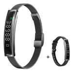B3 Smart Bracelet Couples Step Counter Heart Rate Health Monitor Waterproof Sports Wristband with Dual Strap
