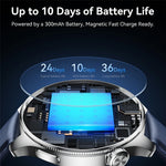 JOYROOM JR-FC3 Bluetooth-kompatibelt smartwatch til opkald, 1,43 tommers AMOLED-ur med sundhedsovervågning