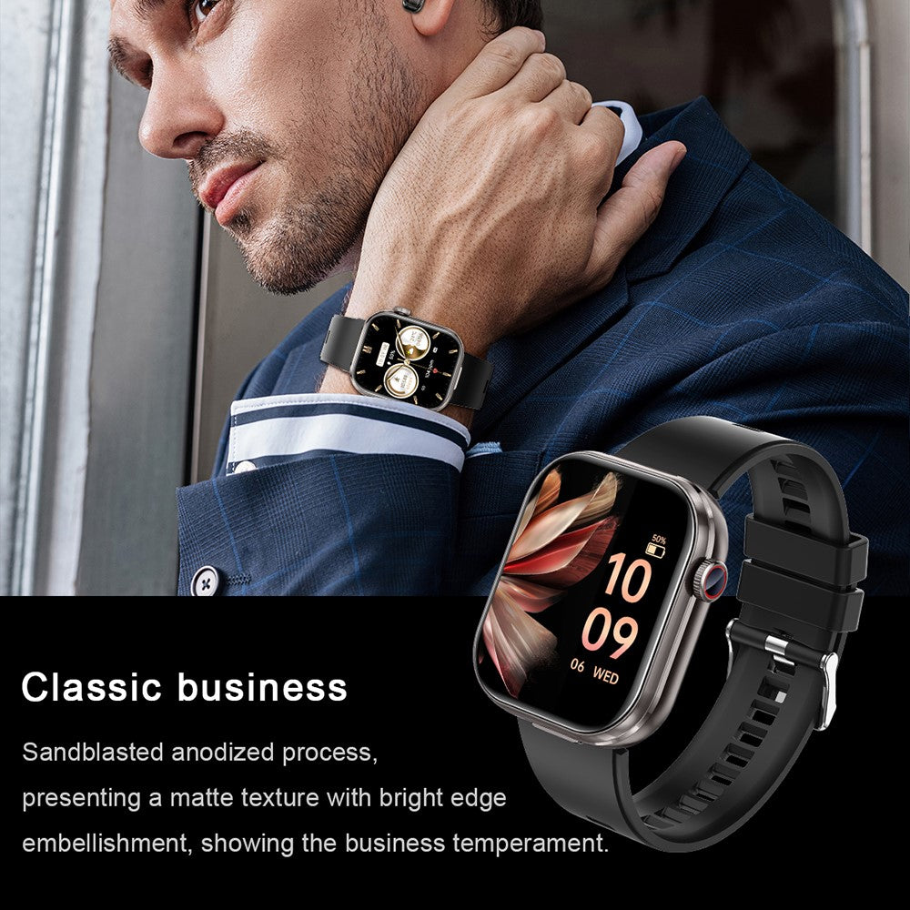 T99 Smartklocka 2 i 1 TWS Hörlurar Bluetooth-kompatibla Samtal Puls Blodtrycksmätare Armbandsur