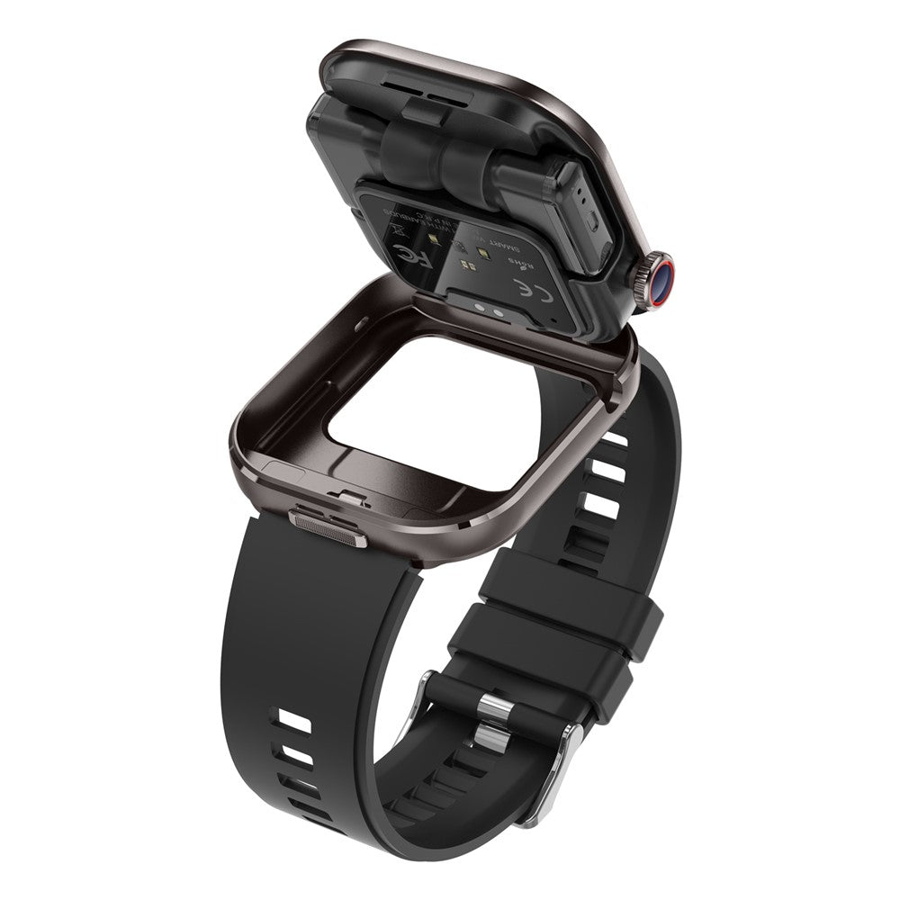 T99 Smartklocka 2 i 1 TWS Hörlurar Bluetooth-kompatibla Samtal Puls Blodtrycksmätare Armbandsur
