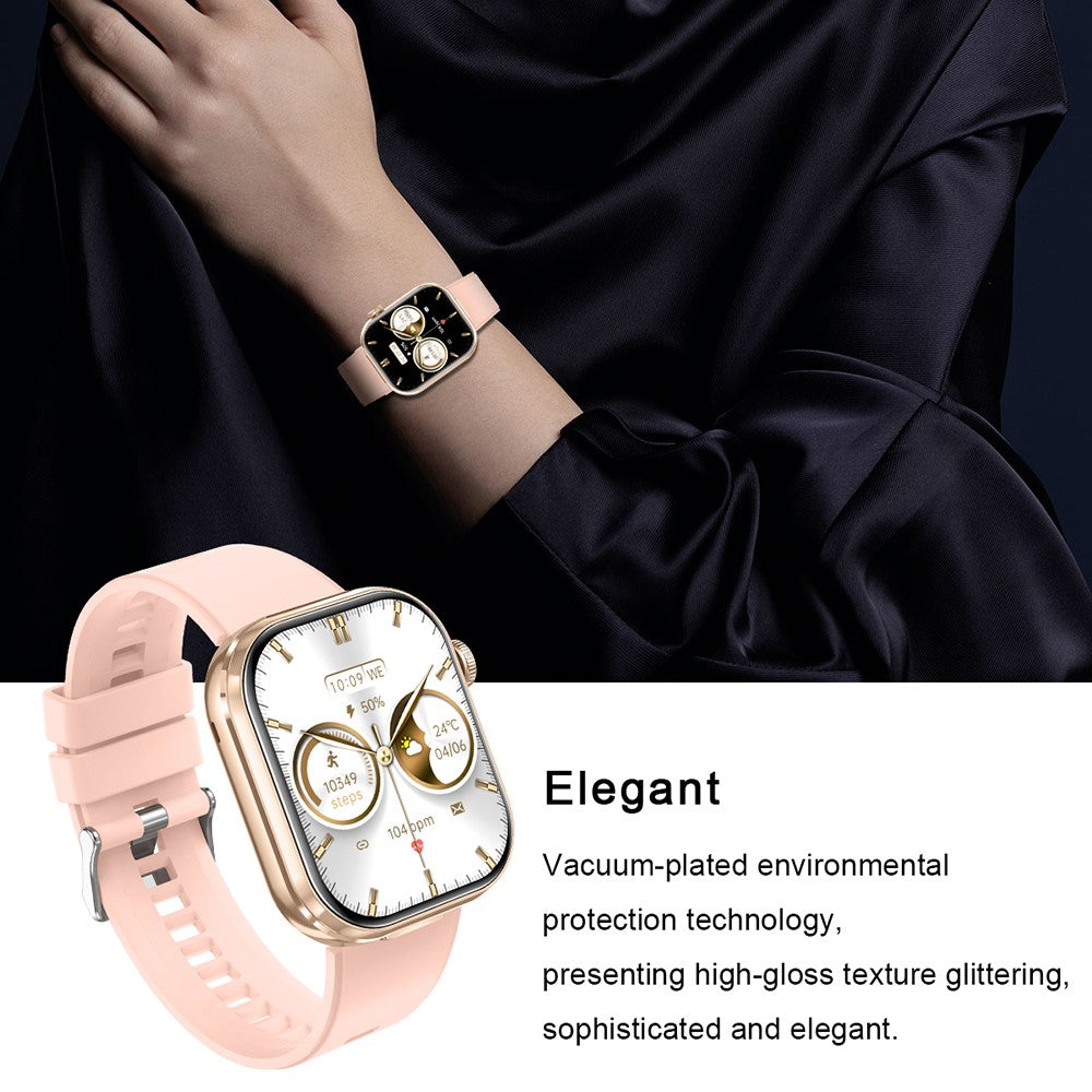 T99 Smartklocka 2 i 1 TWS Hörlurar Bluetooth-kompatibla Samtal Puls Blodtrycksmätare Armbandsur