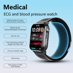 F530 Air Pump Blood Pressure Smart Watch ECG Monitor Watch Heart Rate Sleep Tracker with SOS Fall Alarm Micro Health Check