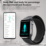 F530 Air Pump Blood Pressure Smart Watch ECG Monitor Watch Heart Rate Sleep Tracker with SOS Fall Alarm Micro Health Check