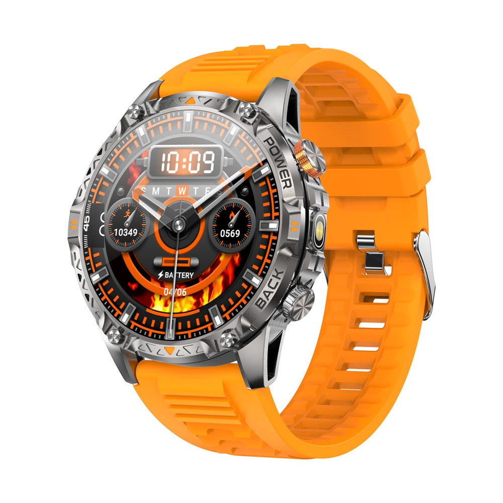 YK16 Smartwatch 100+ Sports-tilstande 1,7 tommer IPS-skærm Sundhedsovervågning Udendørs armbåndsur Indbygget lommelygte