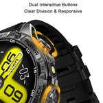 YK16 Smartwatch 100+ Sports-tilstande 1,7 tommer IPS-skærm Sundhedsovervågning Udendørs armbåndsur Indbygget lommelygte