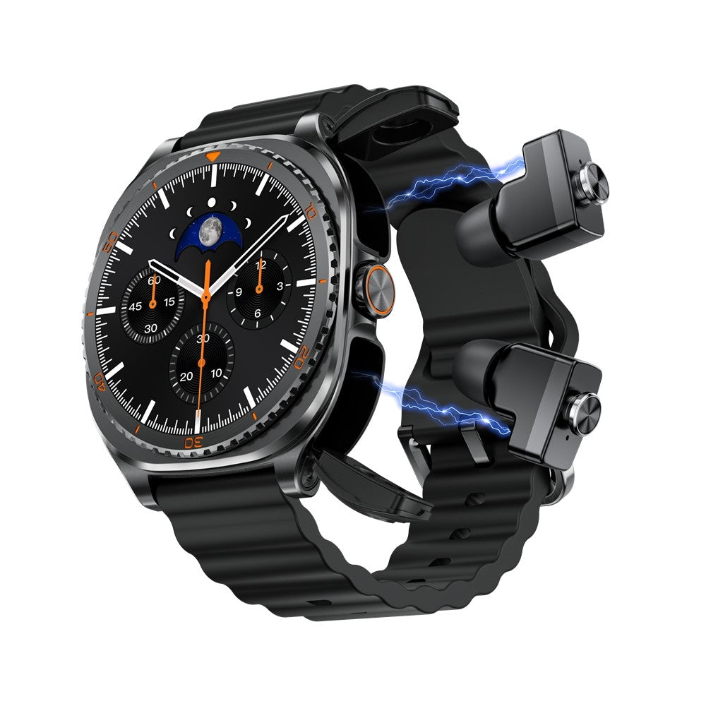 GT99 2 in 1 Smart Watch with TWS Earbuds Music Playback Health Monitor IP67 Waterproof Fitness Tracker