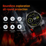 FT66 1,43 tums AMOLED-skärm smartklocka 5 ATM vattentät GPS-spårning hälsomonitor Bluetooth-kompatibel samtalsarmbandsur