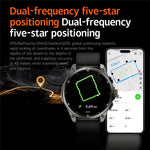FT66 1,43 tums AMOLED-skärm smartklocka 5 ATM vattentät GPS-spårning hälsomonitor Bluetooth-kompatibel samtalsarmbandsur