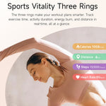 i222 1.19 Inch AMOLED Screen Smart Watch for Women Health Monitor Fitness Tracker Watch, Silicone Strap