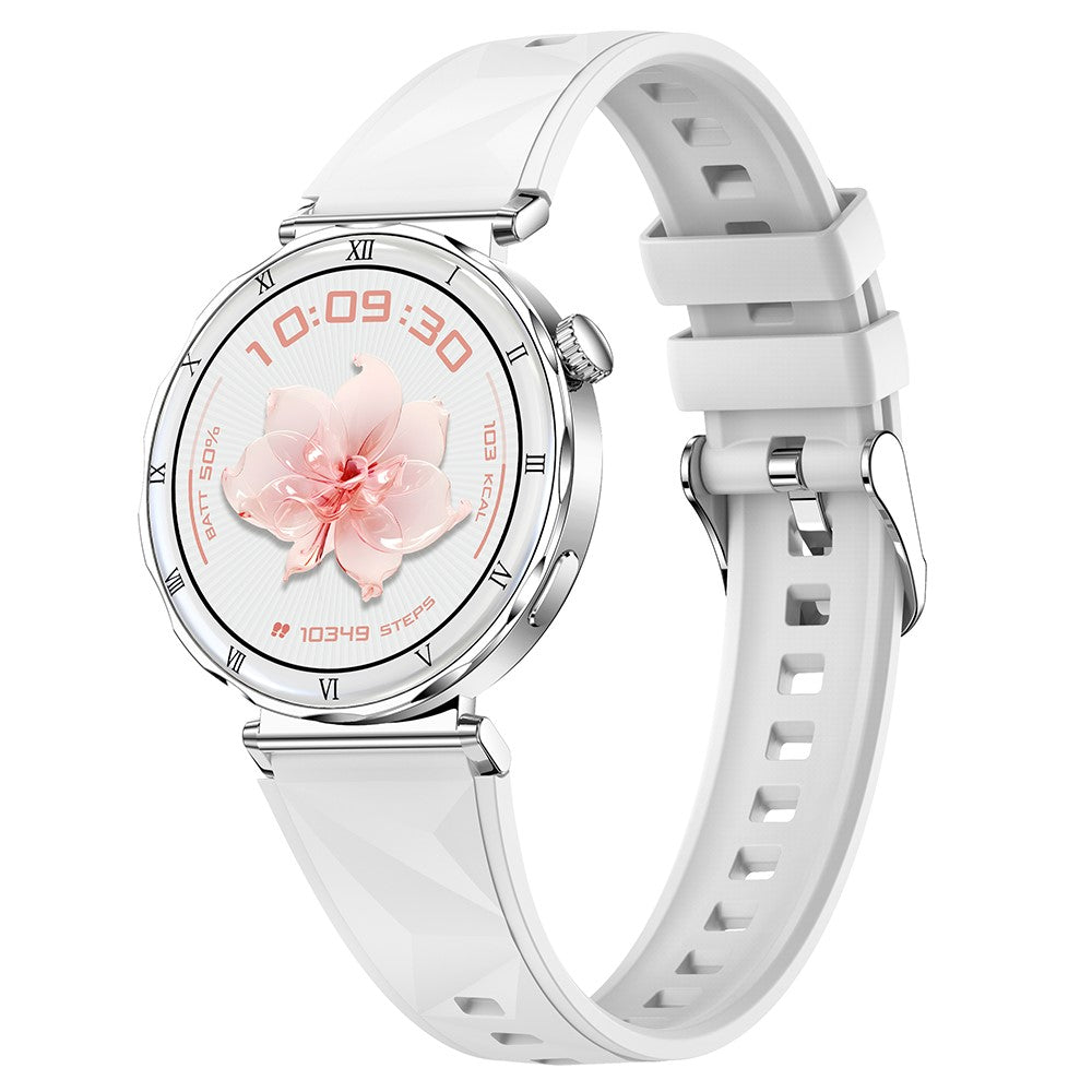 i222 1.19 Inch AMOLED Screen Smart Watch for Women Health Monitor Fitness Tracker Watch, Silicone Strap