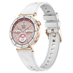 i222 1.19 Inch AMOLED Screen Smart Watch for Women Health Monitor Fitness Tracker Watch, Silicone Strap