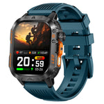 HT46 Sports Smart Watch 2,01 tommer IPS 1200mAh batteri IP68 vandtæt LED-lommelygte Bluetooth-kompatibel opkald Sundhedsovervågning til udendørs eventyr