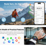 HD350 Pro Smartwatch 1,32 tommer AMOLED-skærm GPS 6 satellitter 100+ sportstilstande 3ATM vandtæt 540mAh sundhedsmonitor til udendørs brug