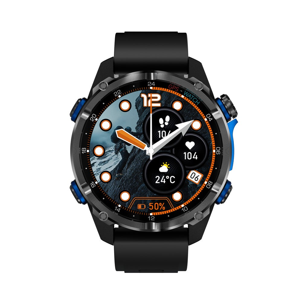HD350 Pro Smartwatch 1,32 tommer AMOLED-skærm GPS 6 satellitter 100+ sportstilstande 3ATM vandtæt 540mAh sundhedsmonitor til udendørs brug