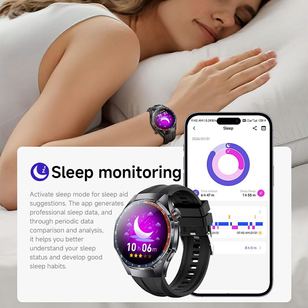 Y108 1,32-tommers AMOLED-skærm Smartur IP68 Vandtæt EKG Puls Blodilt Bluetooth Samtal sundhedsmonitor