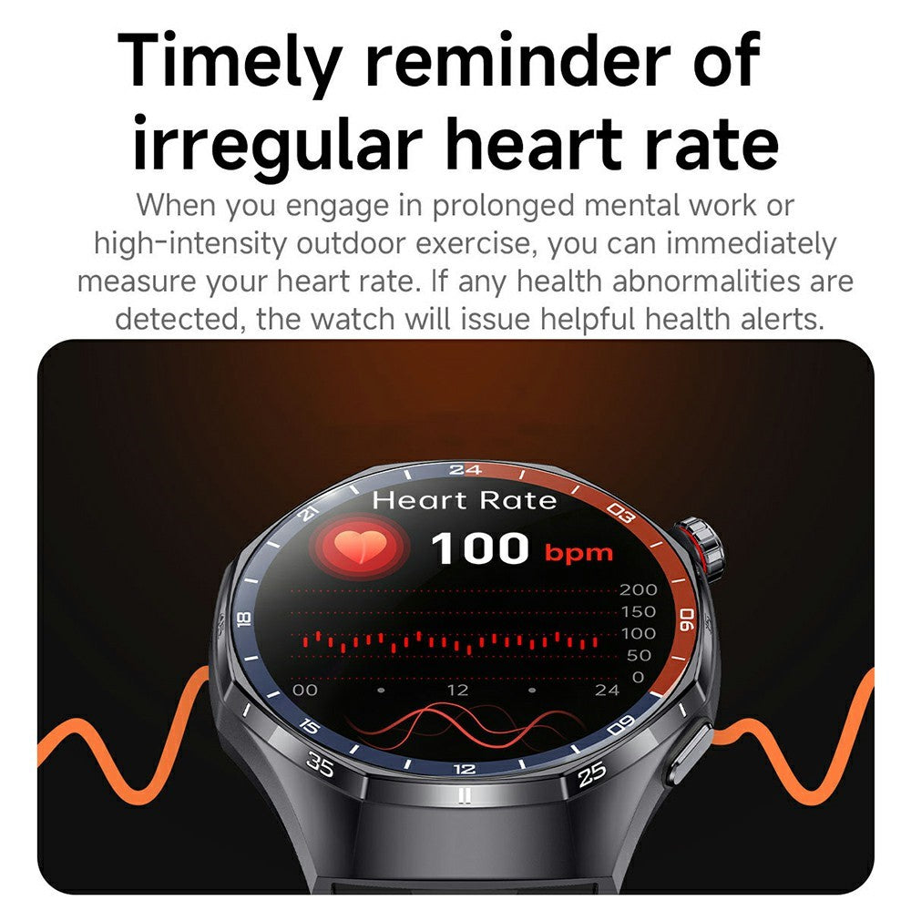 Y108 1,32-tommers AMOLED-skærm Smartur IP68 Vandtæt EKG Puls Blodilt Bluetooth Samtal sundhedsmonitor