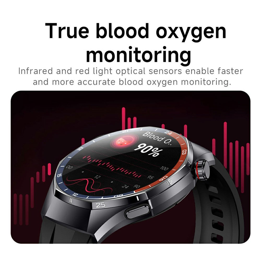 Y108 1,32-tommers AMOLED-skærm Smartur IP68 Vandtæt EKG Puls Blodilt Bluetooth Samtal sundhedsmonitor