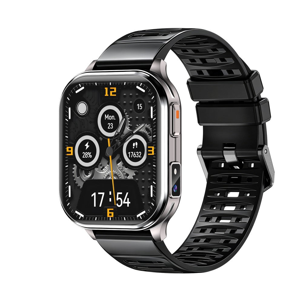 P60 smartwatch med 2,01-tommers HD-skærm, 670 mAh, IP67-vandtæt, Bluetooth-kompatibelt, opkald, sundheds- og sportsmonitor