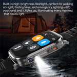 P60 smartwatch med 2,01-tommers HD-skærm, 670 mAh, IP67-vandtæt, Bluetooth-kompatibelt, opkald, sundheds- og sportsmonitor