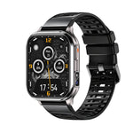 P60 smartwatch med 2,01-tommers HD-skærm, 670 mAh, IP67-vandtæt, Bluetooth-kompatibelt, opkald, sundheds- og sportsmonitor