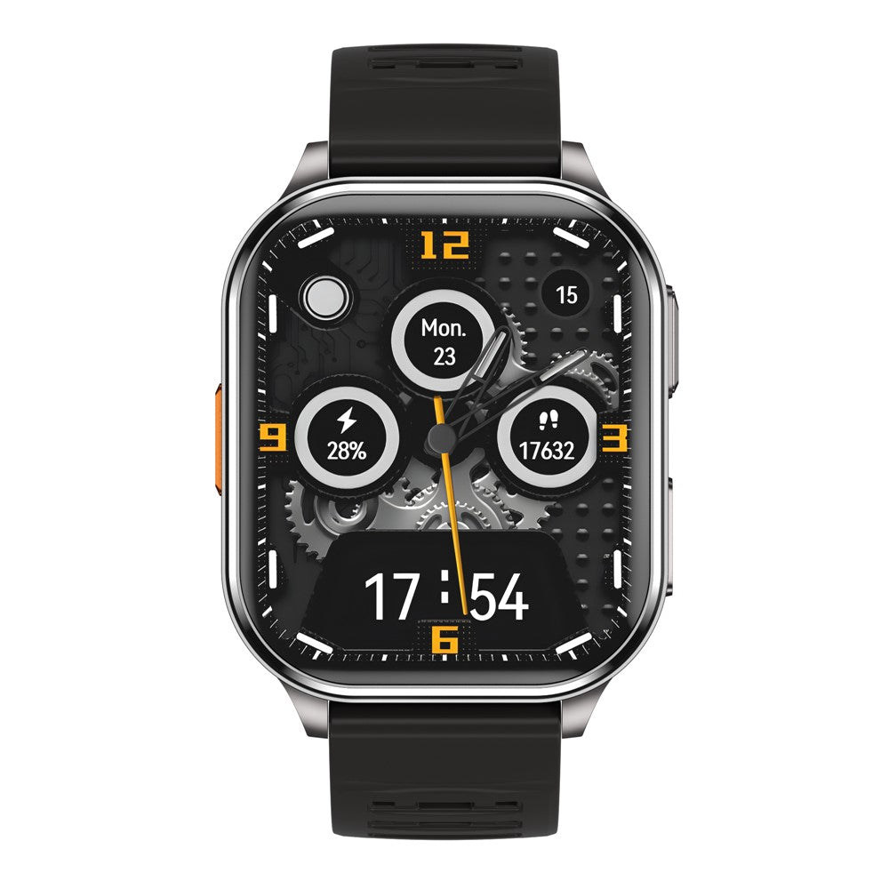 P60 smartwatch med 2,01-tommers HD-skærm, 670 mAh, IP67-vandtæt, Bluetooth-kompatibelt, opkald, sundheds- og sportsmonitor