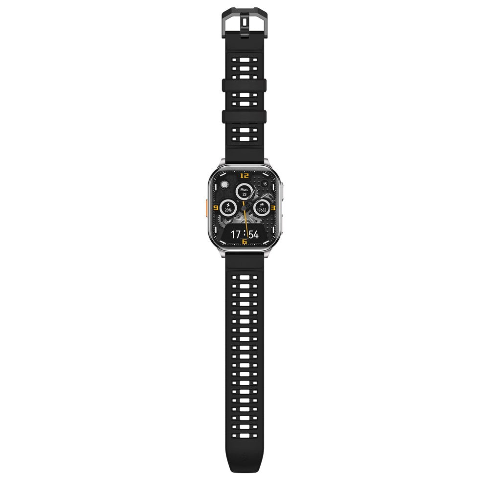 P60 smartwatch med 2,01-tommers HD-skærm, 670 mAh, IP67-vandtæt, Bluetooth-kompatibelt, opkald, sundheds- og sportsmonitor