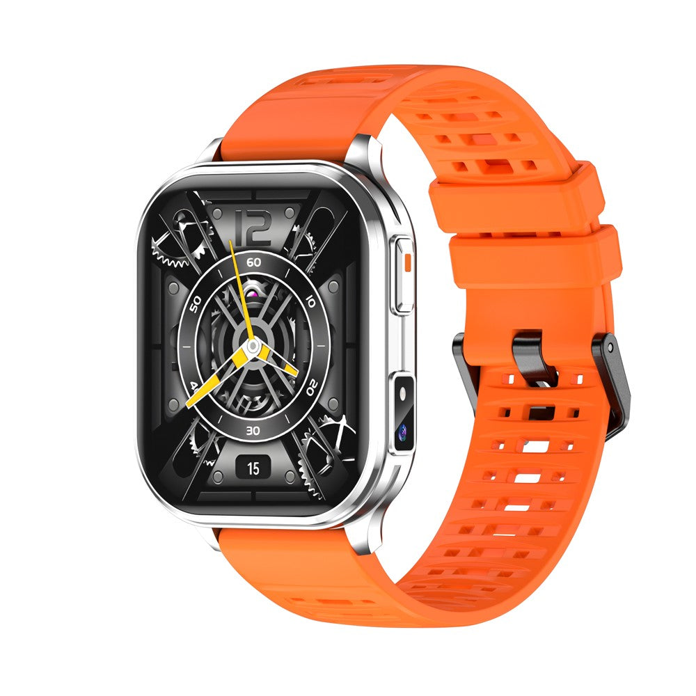 P60 smartwatch med 2,01-tommers HD-skærm, 670 mAh, IP67-vandtæt, Bluetooth-kompatibelt, opkald, sundheds- og sportsmonitor