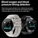 TK26Pro Smartwatch med silikonerem EKG puls blodtryk 1,43 tommer AMOLED Bluetooth-kompatibelt opkald 380mAh One-Touch Sundhedsmonitor