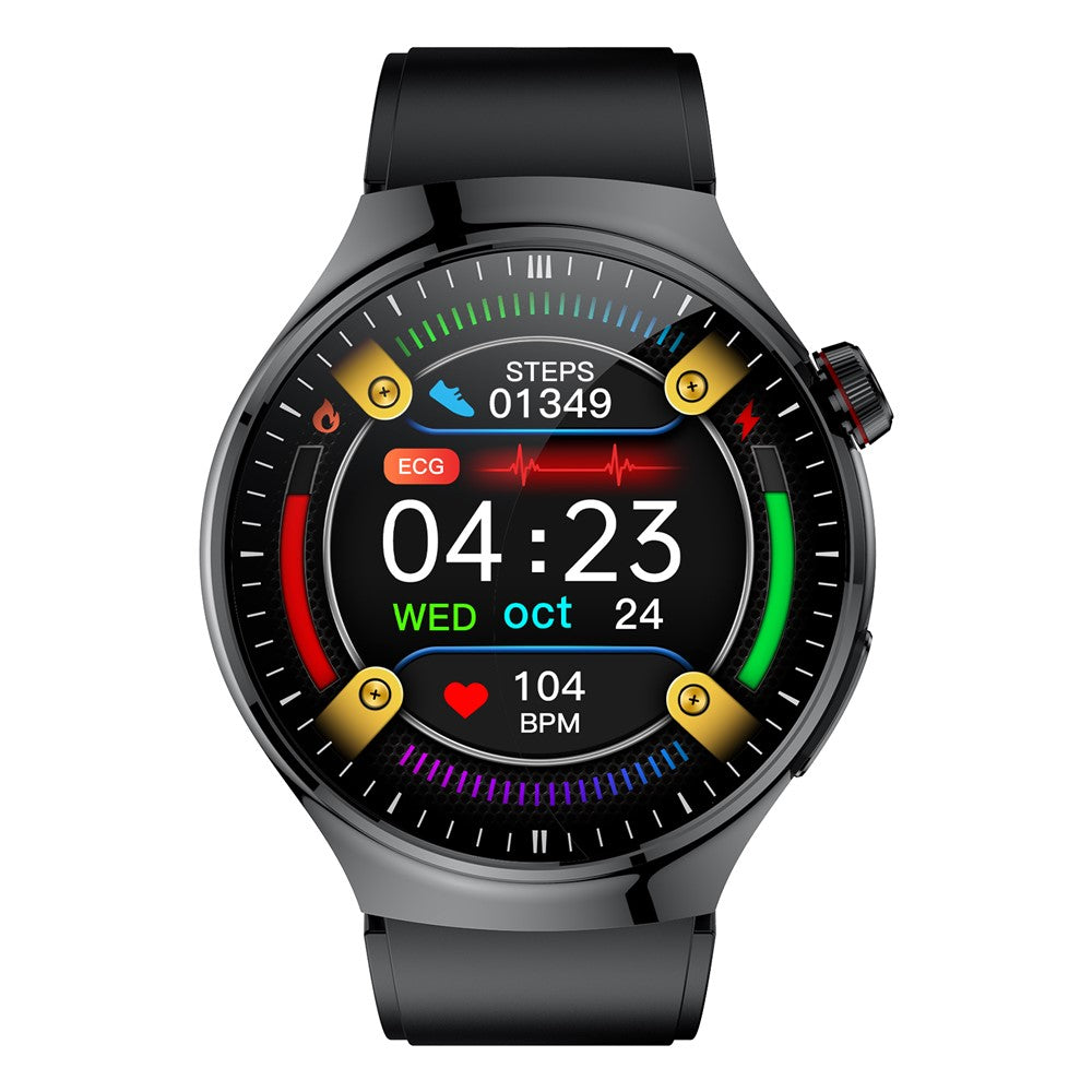 TK26Pro Smartwatch med silikonerem EKG puls blodtryk 1,43 tommer AMOLED Bluetooth-kompatibelt opkald 380mAh One-Touch Sundhedsmonitor