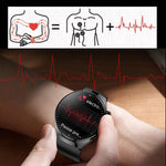 TK26Pro Smartwatch med silikonerem EKG puls blodtryk 1,43 tommer AMOLED Bluetooth-kompatibelt opkald 380mAh One-Touch Sundhedsmonitor