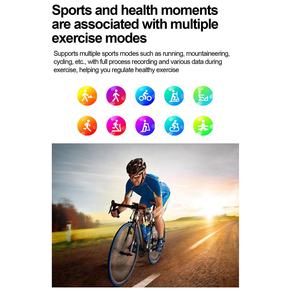 TK26Pro Smartwatch med silikonerem EKG puls blodtryk 1,43 tommer AMOLED Bluetooth-kompatibelt opkald 380mAh One-Touch Sundhedsmonitor