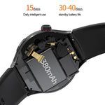 TK26Pro Smartwatch med silikonerem EKG puls blodtryk 1,43 tommer AMOLED Bluetooth-kompatibelt opkald 380mAh One-Touch Sundhedsmonitor