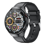 TK26Pro Smart Watch with Leather Strap ECG Heart Rate Blood Pressure 1.43 Inch AMOLED Bluetooth-compatible Call 380mAh One-Touch Health Monitor