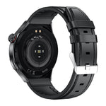 TK26Pro Smart Watch with Leather Strap ECG Heart Rate Blood Pressure 1.43 Inch AMOLED Bluetooth-compatible Call 380mAh One-Touch Health Monitor