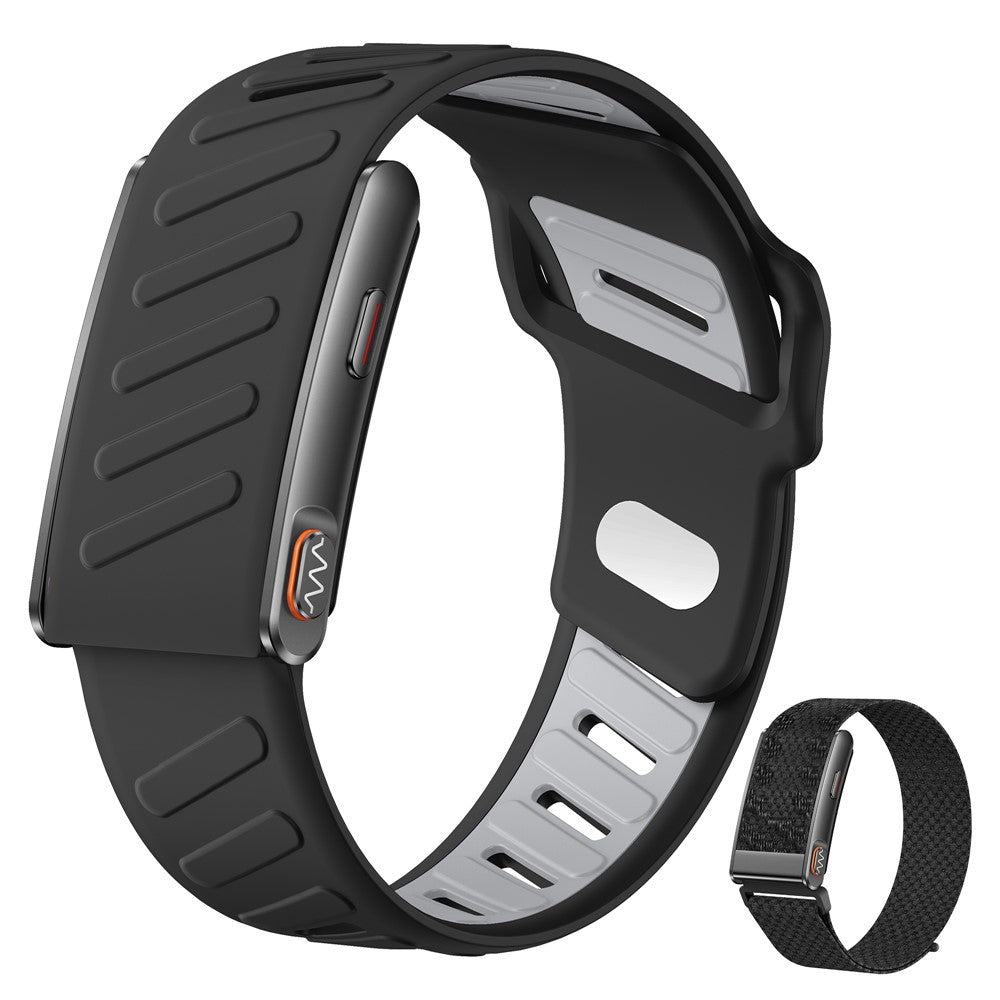 KR96 PRO smart sundhedsarmbånd med EKG-monitor, 24-timers pulsmåling, blodiltmåler og søvnmåler til fitness, med 2 remme